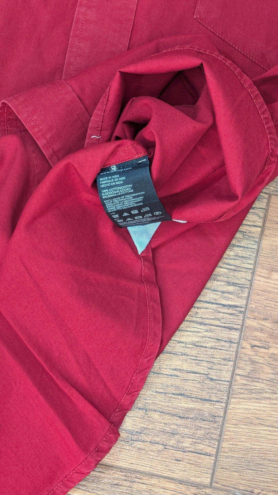 Tommy Hilfiger Men's Shirt - Red - Size Medium