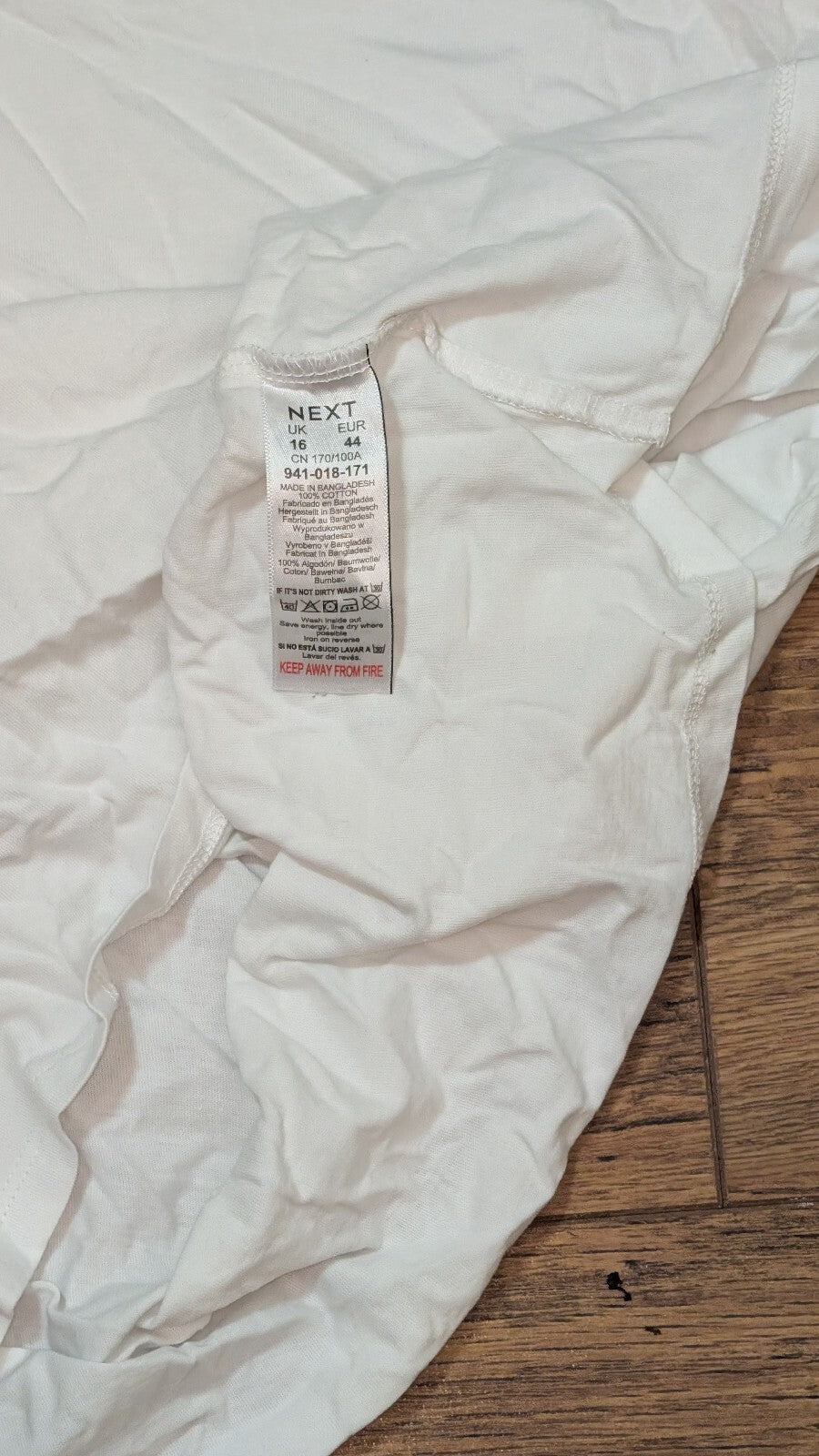 Next Women's T Shirt - White - Size 16