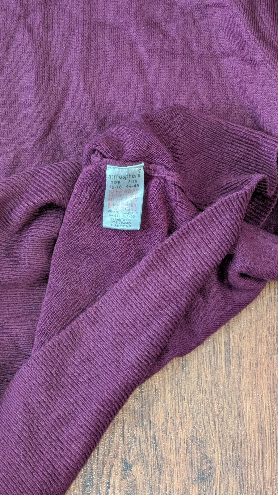 Atmosphere Women's Sweatshirt Jumper - Purple - Size 16