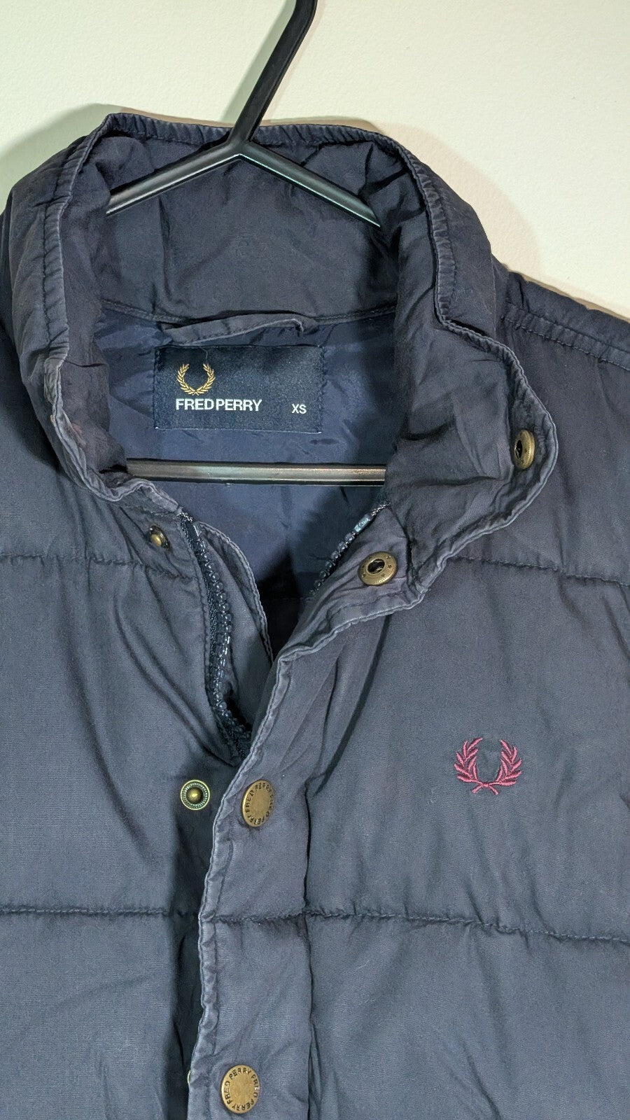 Fred Perry Men's Gilet Jacket - Navy - Size XS