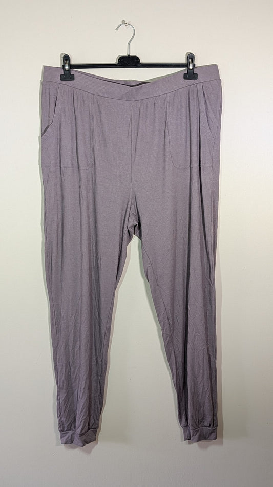 Primark Women's Stretch Trousers - Purple - Size 18