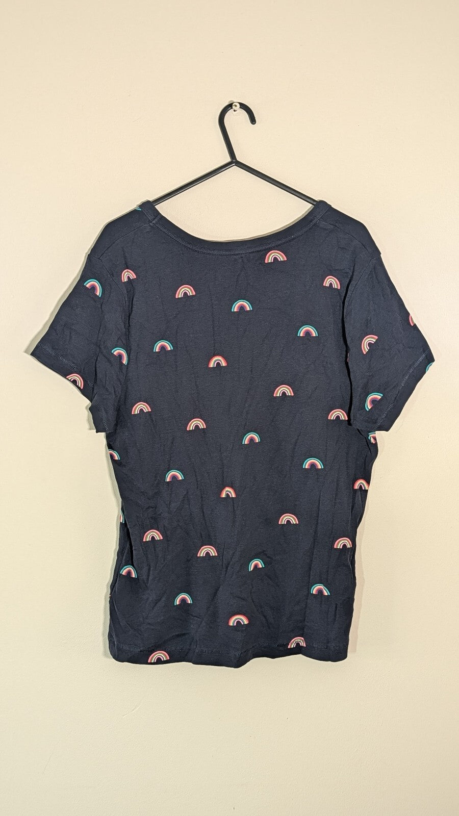 Tu Women's Rainbow T Shirt - Navy - Size 18