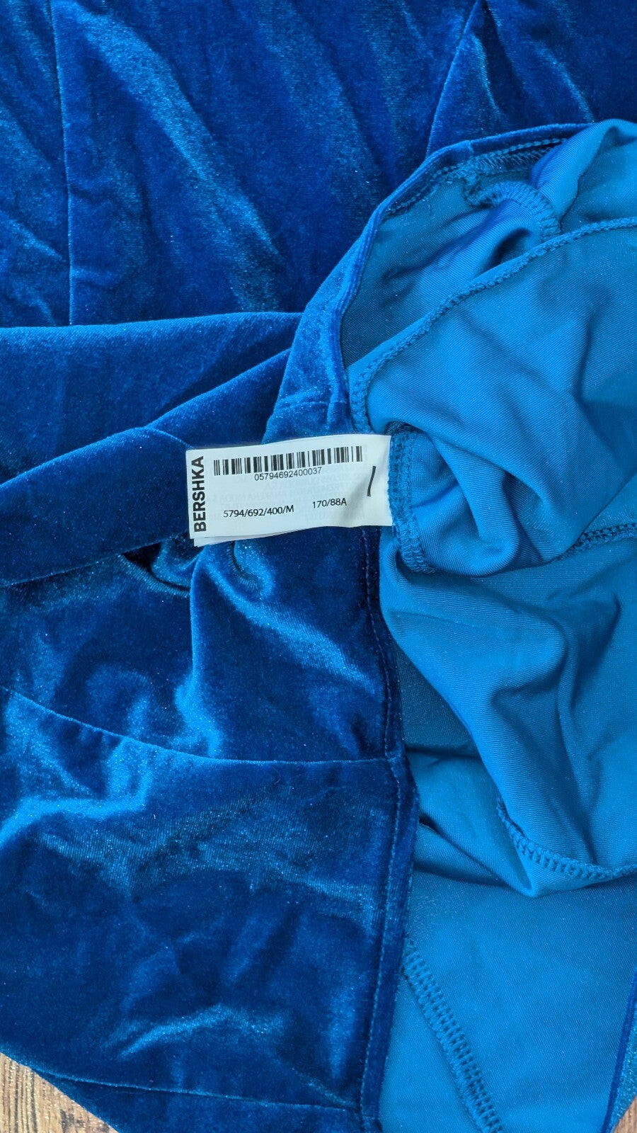 Bershka Women's Dress - Blue - Size Medium