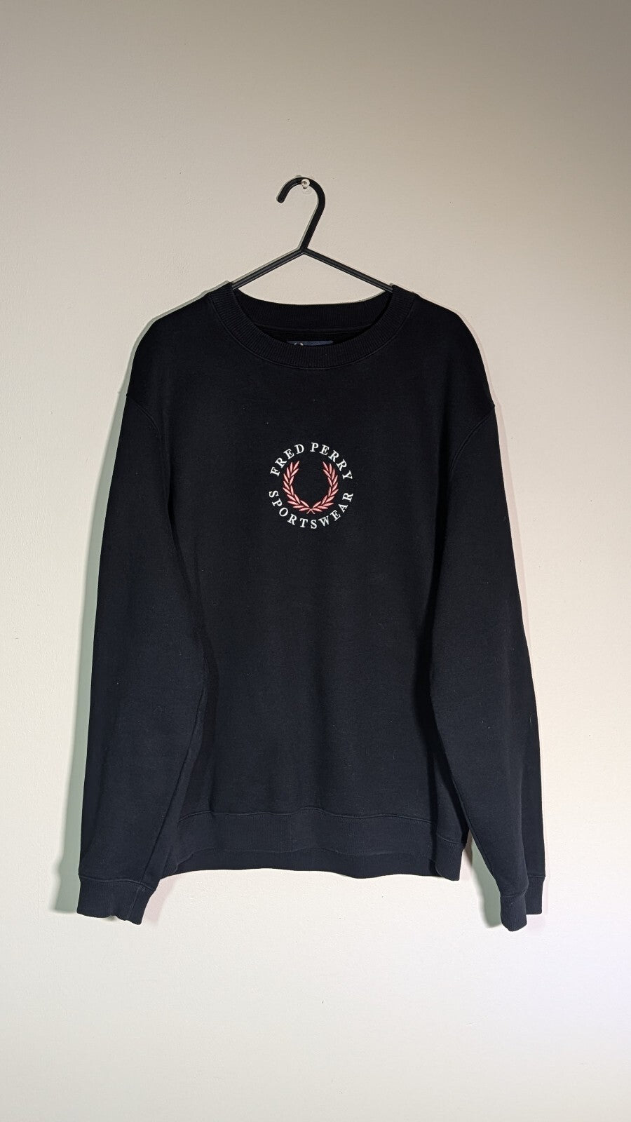 Fred Perry Men's Sweatshirt Jumper - Black - Size Medium