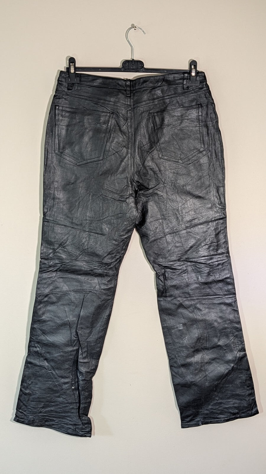 Metrostyle Women's Leather Trousers - Black - Size 10