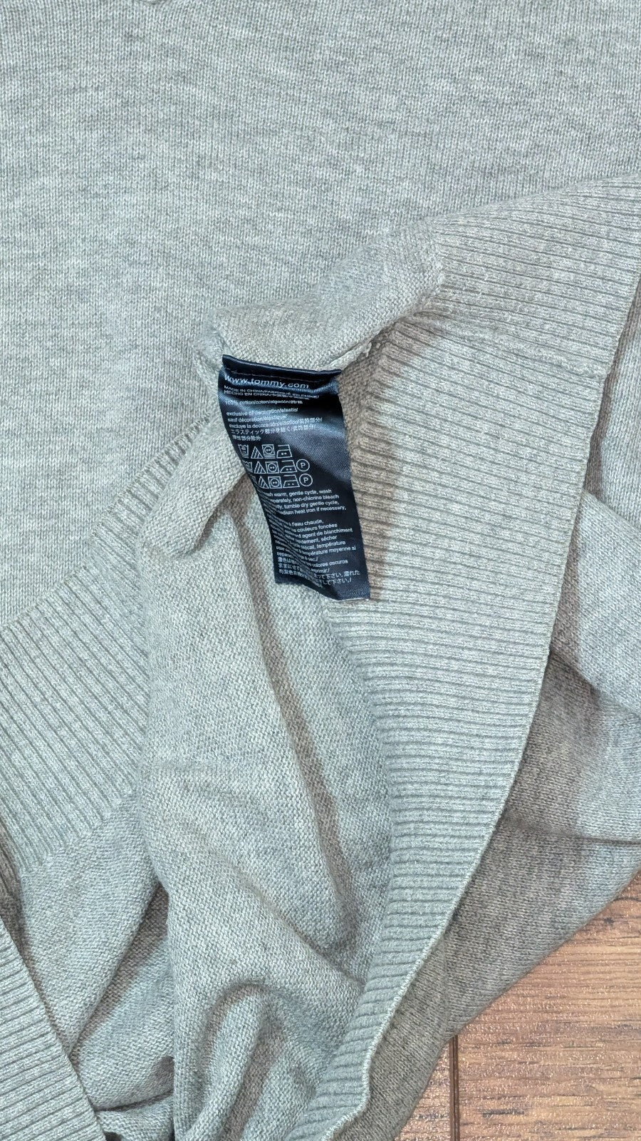 Tommy Hilfiger Men's Sweatshirt Jumper - Grey - Size Large