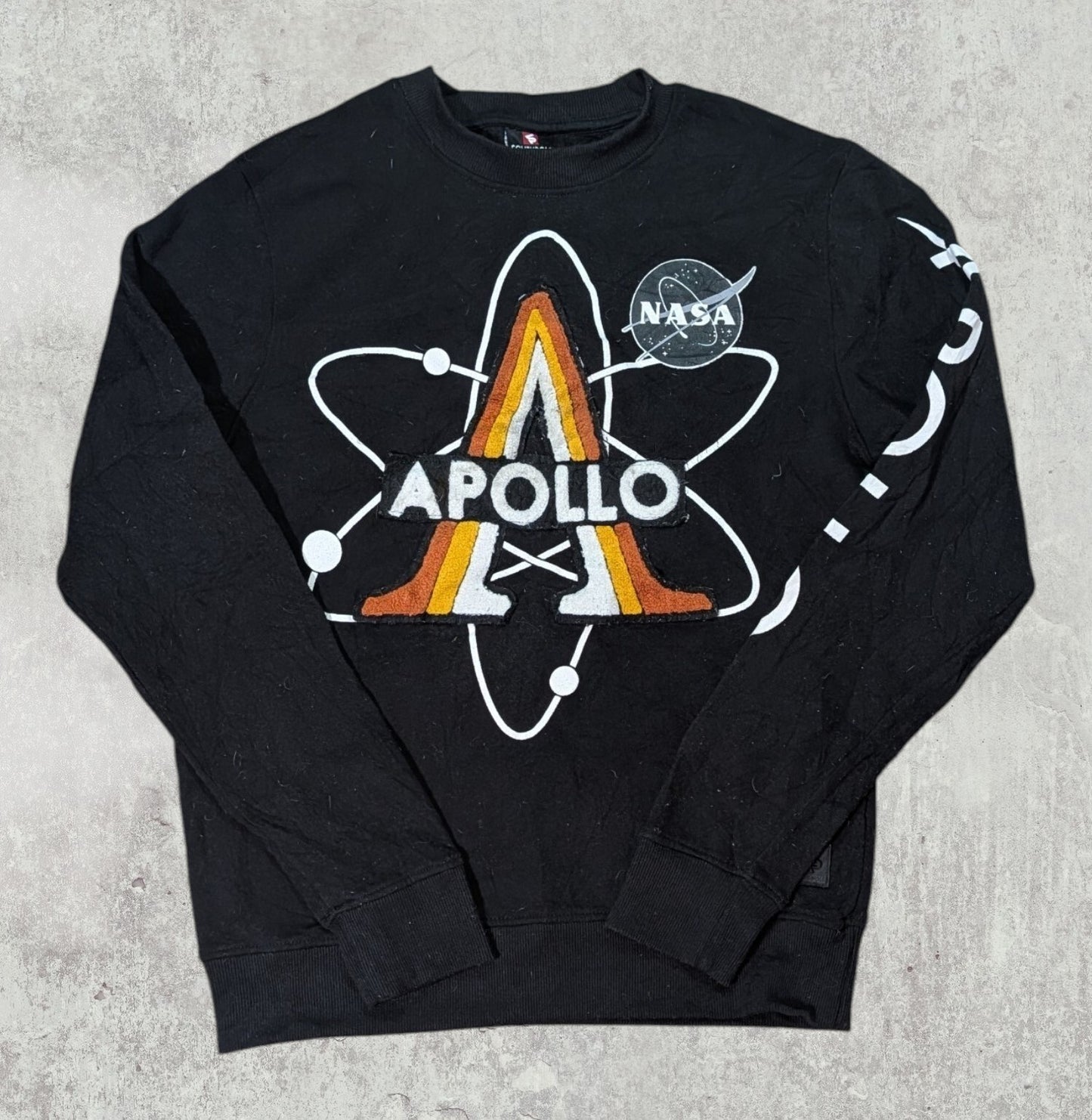Southpole Men's NASA Apollo Sweatshirt Jumper - Black - Size Small