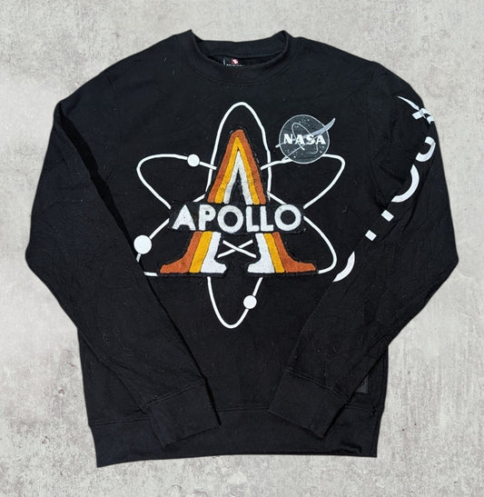 Southpole Men's NASA Apollo Sweatshirt Jumper - Black - Size Small
