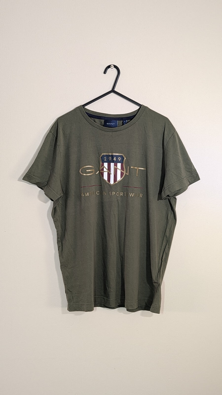 Gant Men's T Shirt - Khaki - Size Small