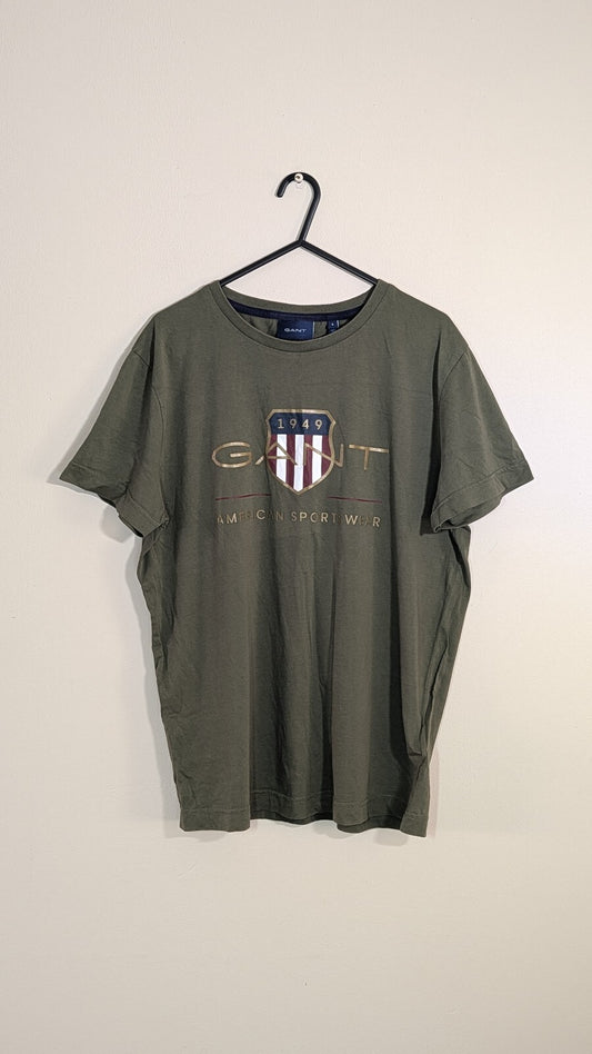 Gant Men's T Shirt - Khaki - Size Small