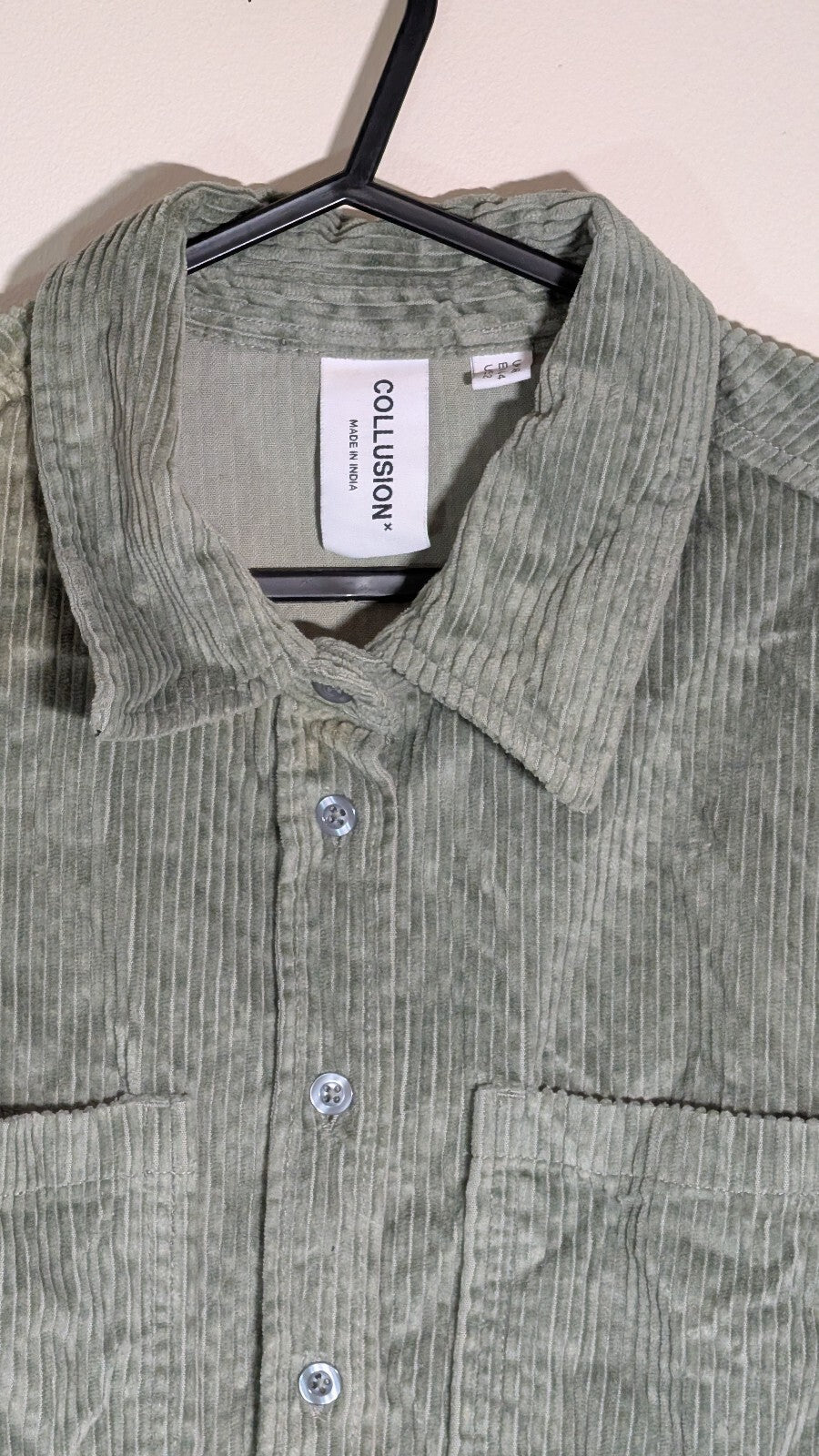 Collusion Women's Corduroy Dress - Green - Size 16