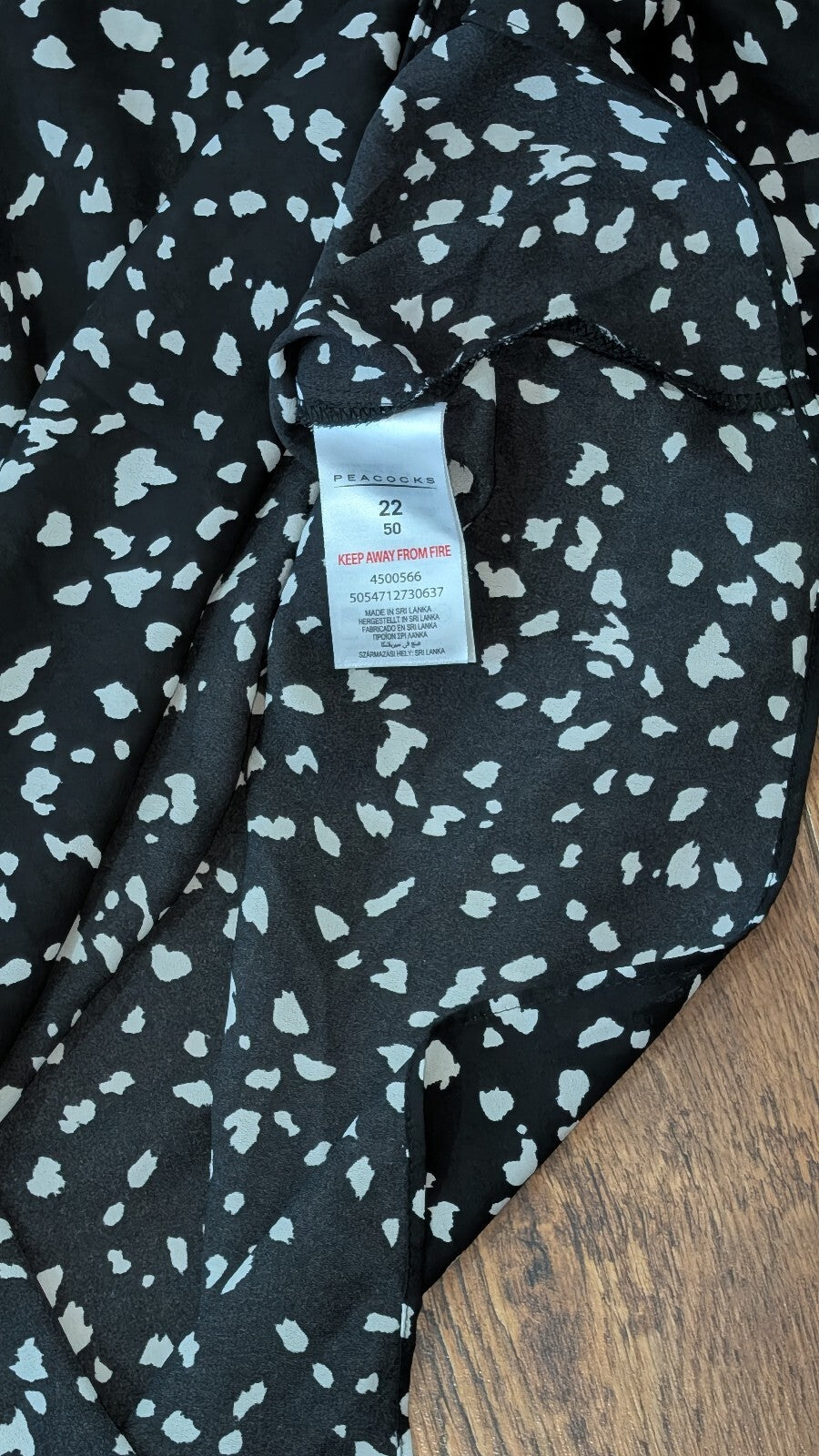 Peacocks Women's Shirt - Black - Size 22