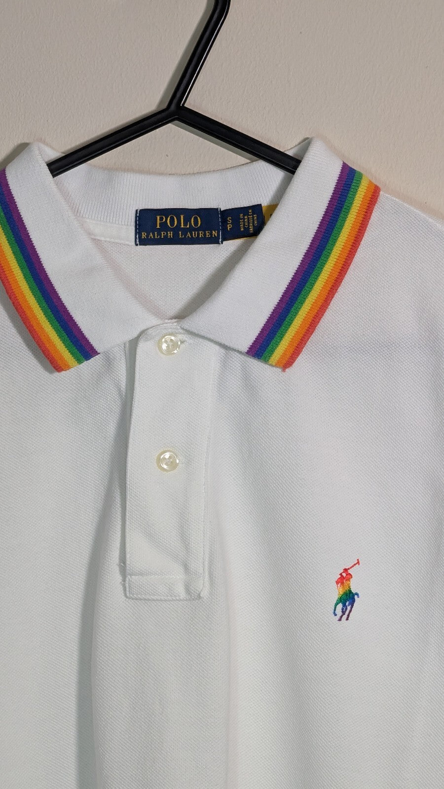 Ralph Lauren Men's Polo T Shirt - White - Size Small