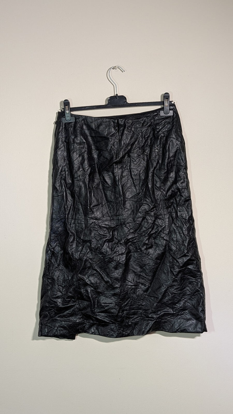 Ann Taylor LOFT Women's Leather Skirt - Black - Size 8