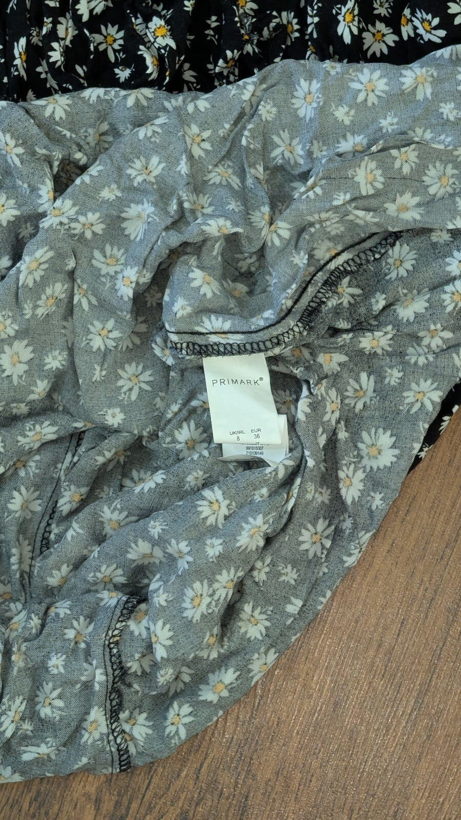 Primark Women's Floral Dress - Black - Size 8