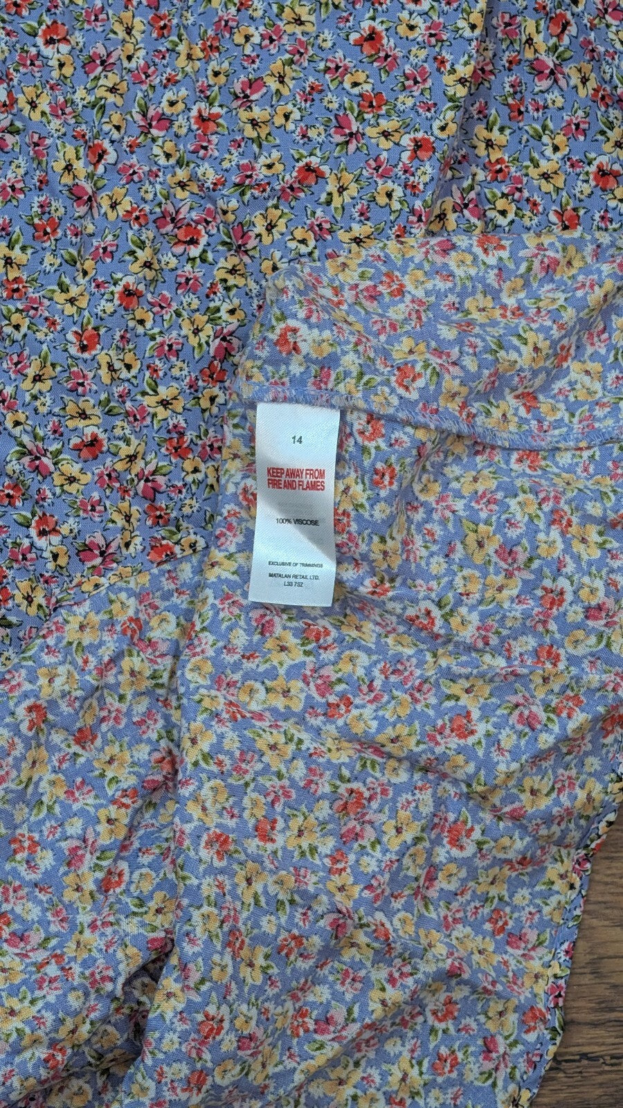 Papaya Women's Floral Dress - Blue - Size 14