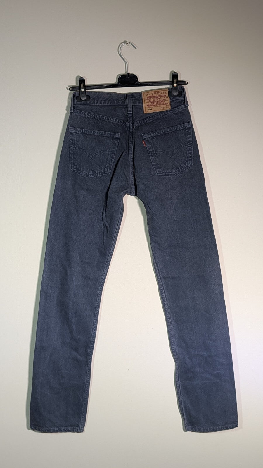 Levi's Men's 501 Straight Jeans - Blue - Size 27W 34L
