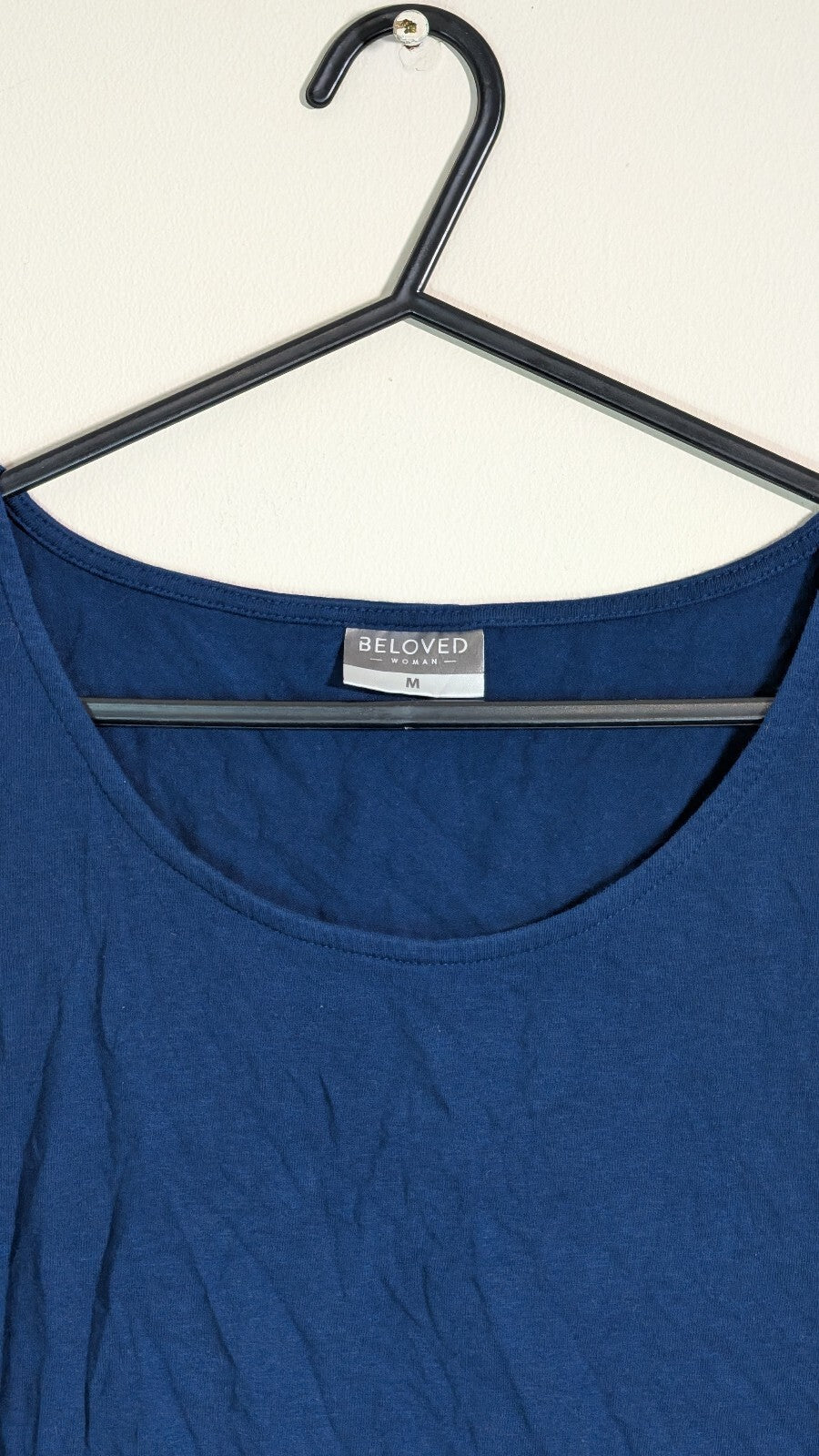 Beloved Women's Vest T Shirt - Navy - Size Medium