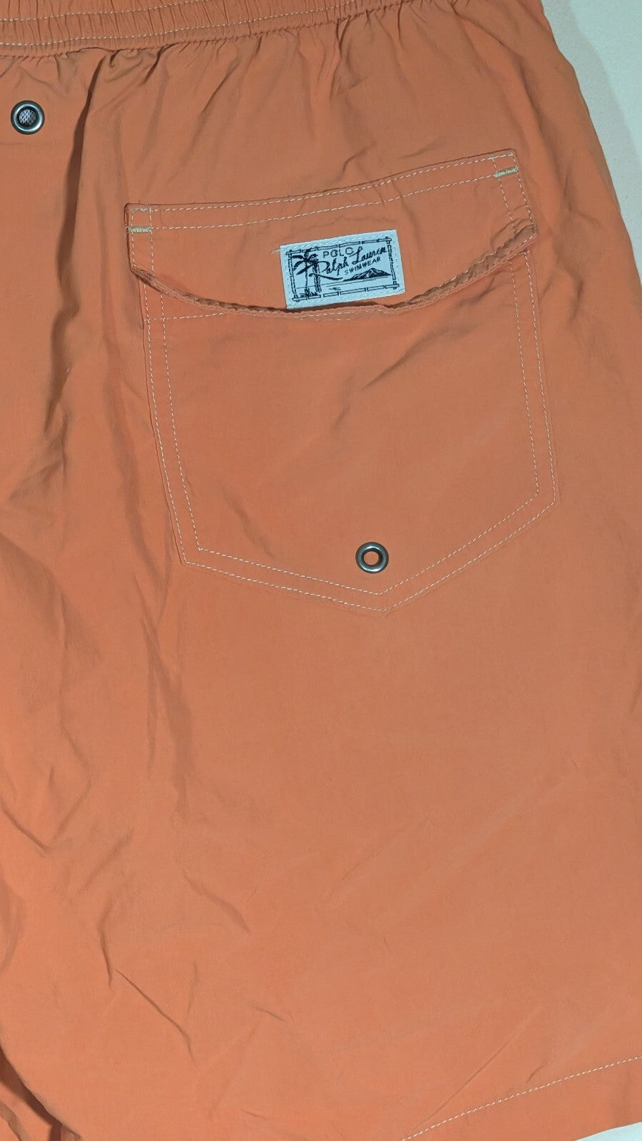 Ralph Lauren Men's Swimming Shorts - Orange - Size Medium