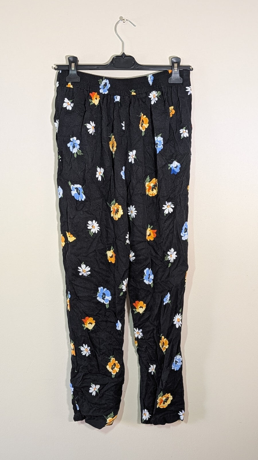 Tu Women's Floral Trousers - Black - Size 10