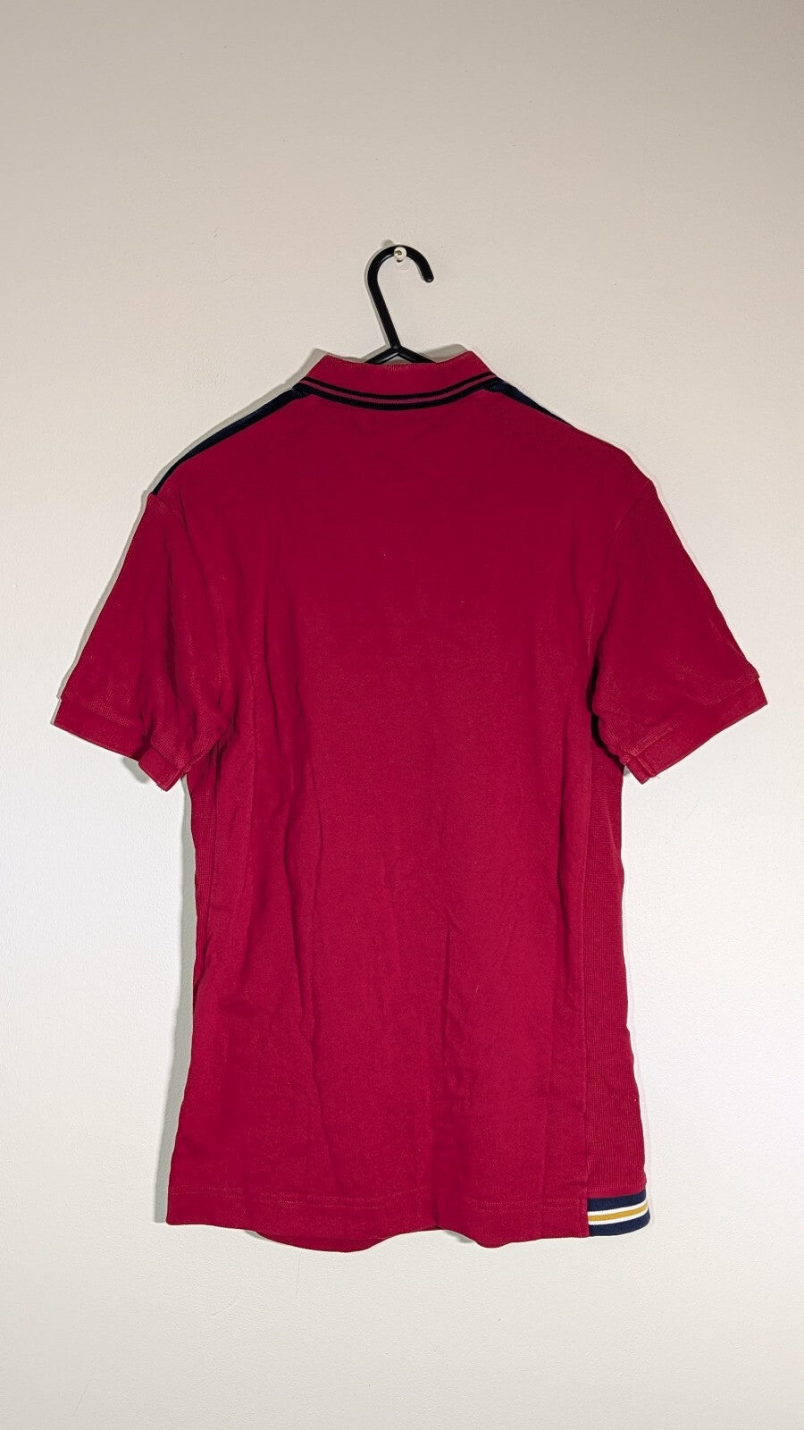 Fred Perry Men's Slim Fit Polo T Shirt - Red - Size Small