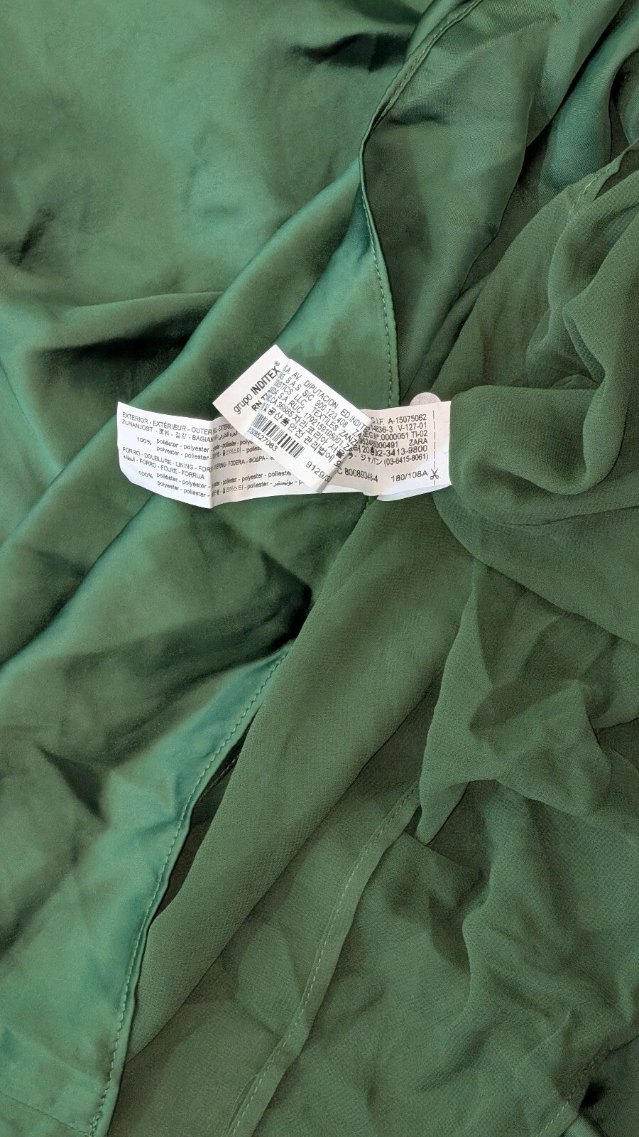 Zara Women's Dress - Green - Size XXL