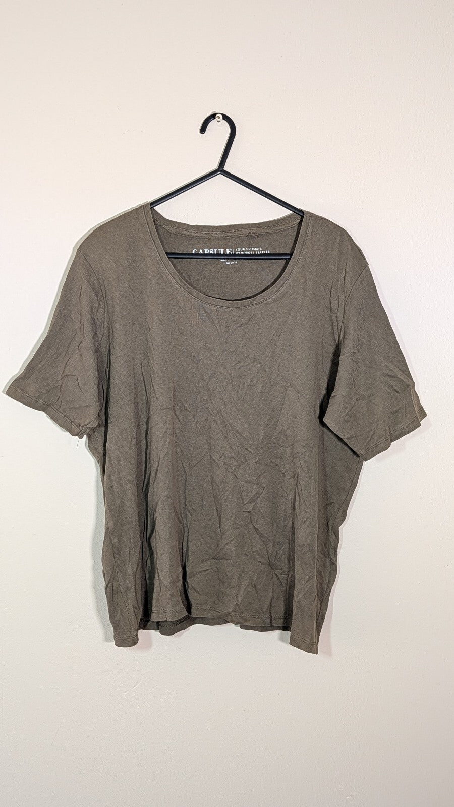 Capsule Women's T Shirt - Khaki - Size 20