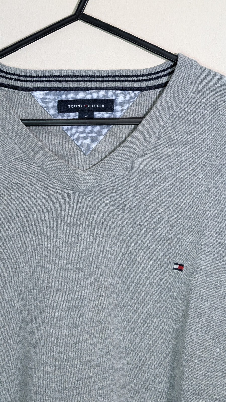 Tommy Hilfiger Men's Sweatshirt Jumper - Grey - Size Large