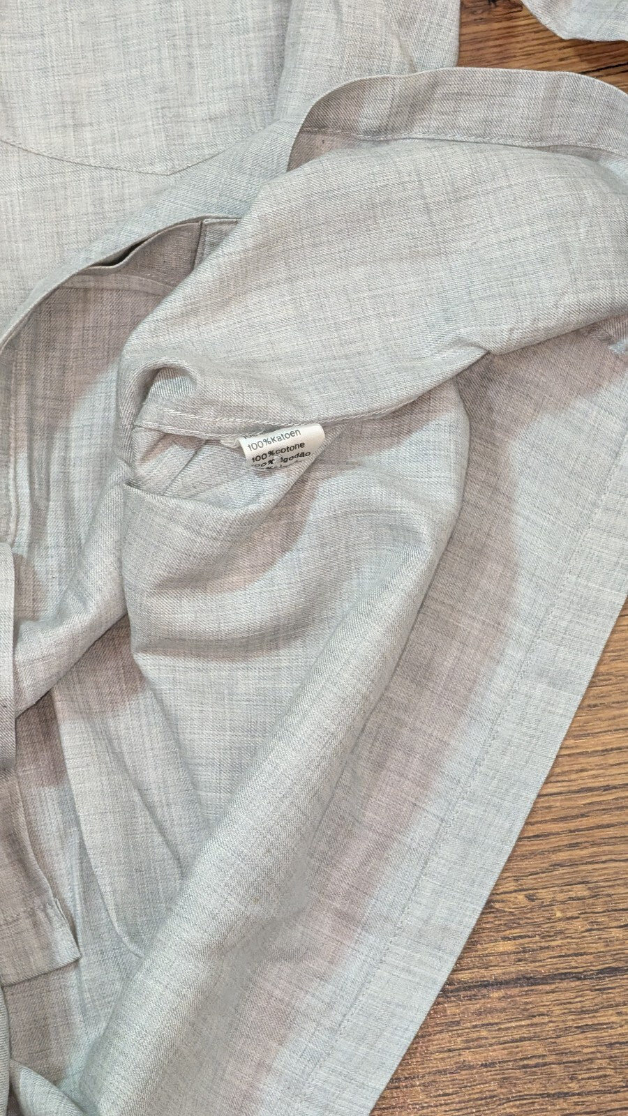Lacoste Men's Shirt - Grey - Size 40 / Medium
