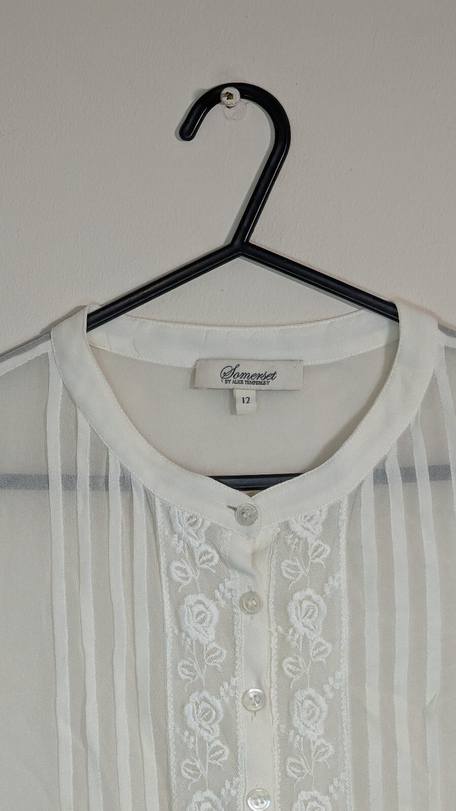 Alice Temperley Women's T Shirt - White - Size 12