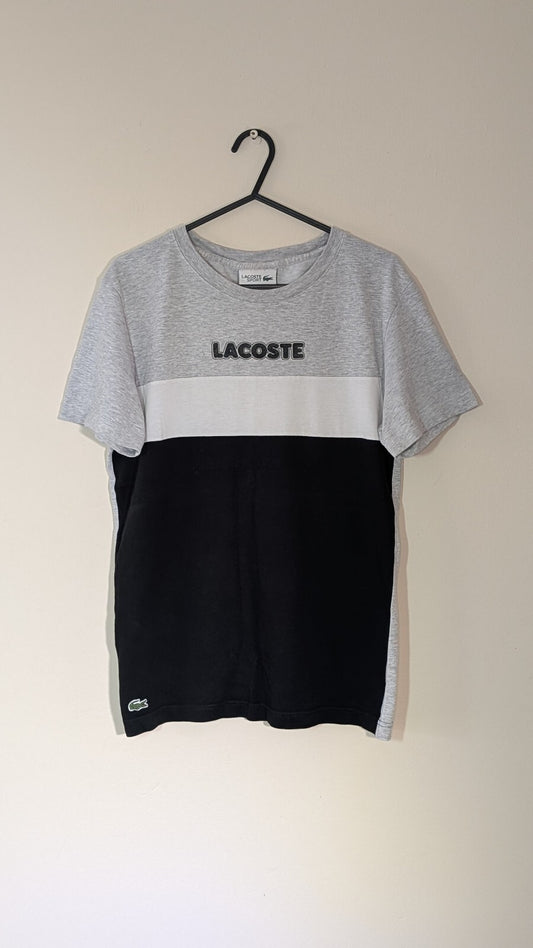Lacoste Men's T Shirt - Grey - Size 2 / XS