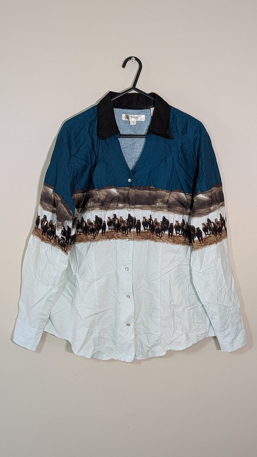 Cumberland Outfitters Women's Western Shirt - White - Size Large
