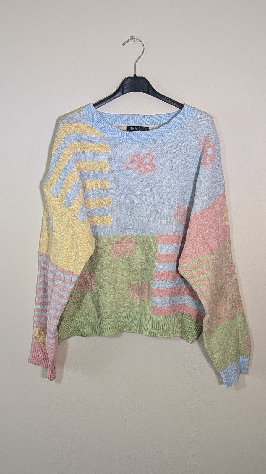 Shein Women's Sweatshirt Jumper - Blue - Size 1XL