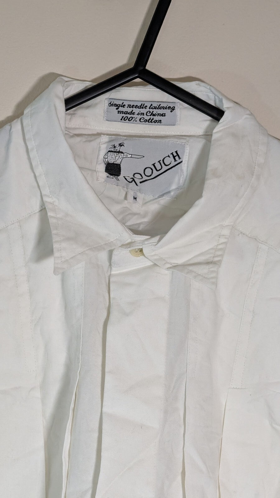 Goouch Men's Shirt - White - Size Medium