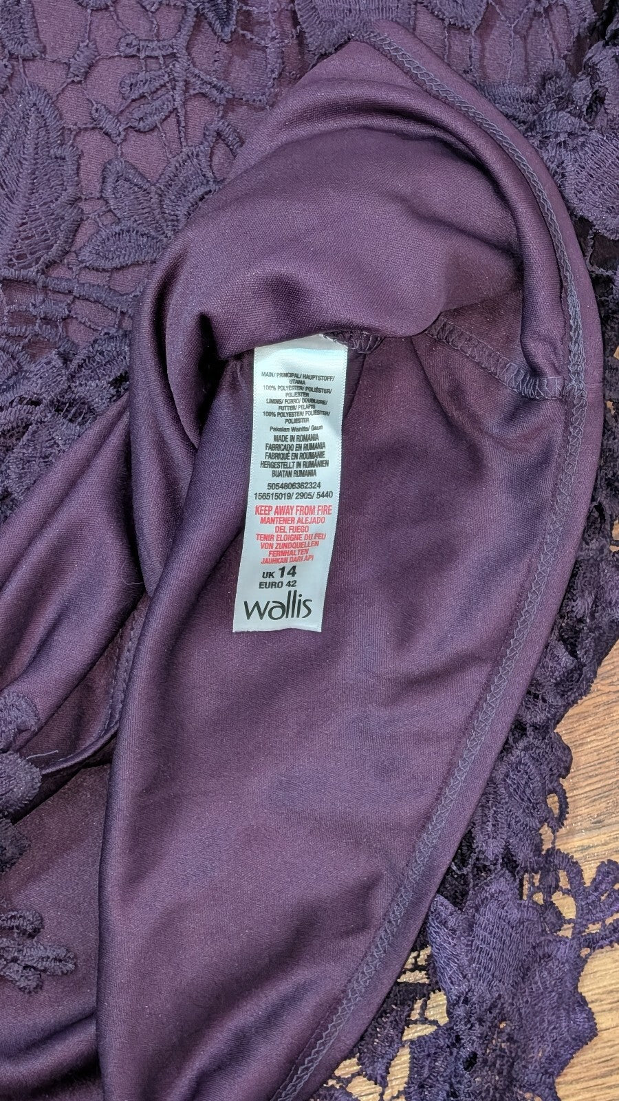 Wallis Women's Dress - Purple - Size 14
