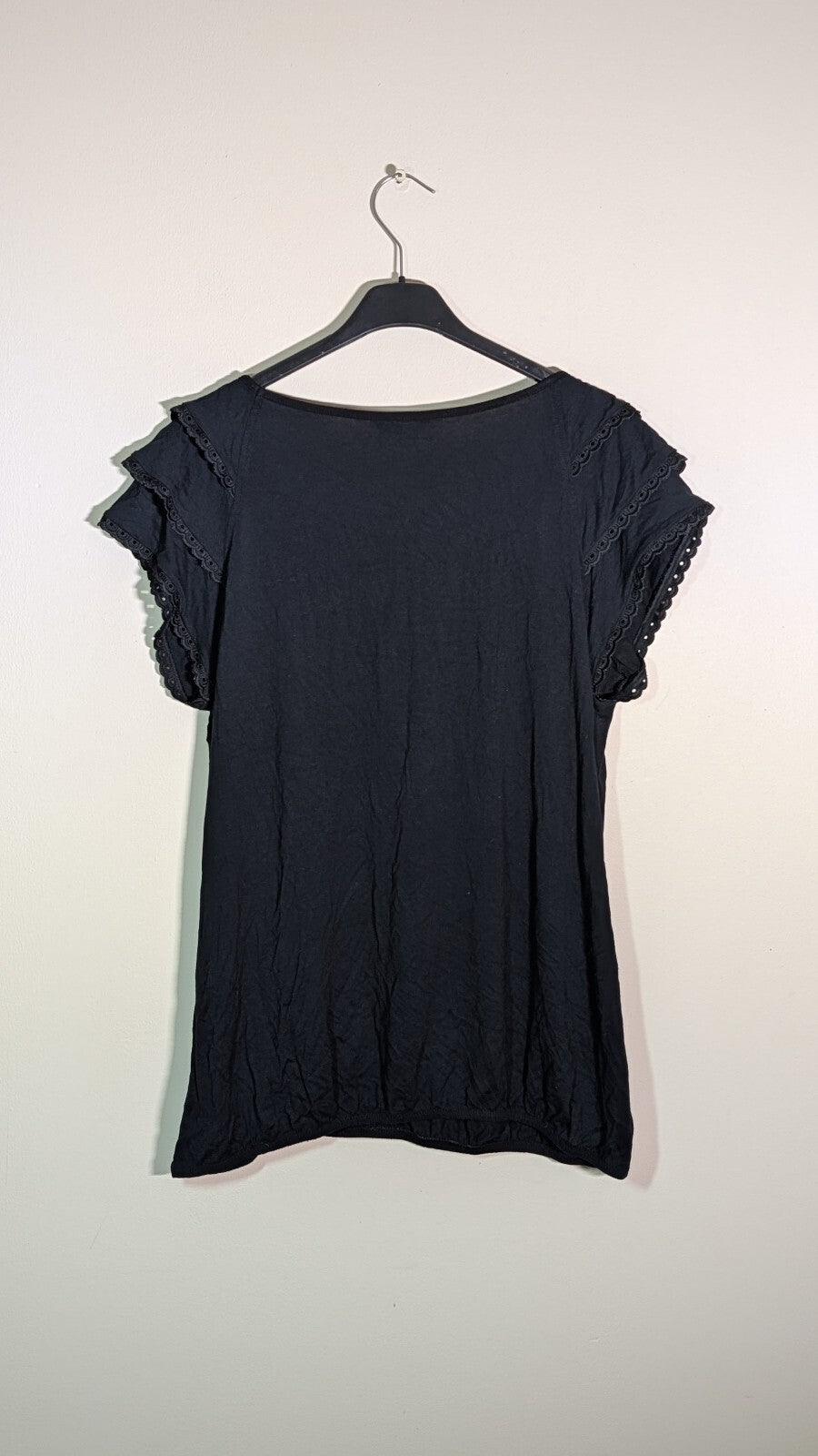 M&S Women's T Shirt - Black - Size 16
