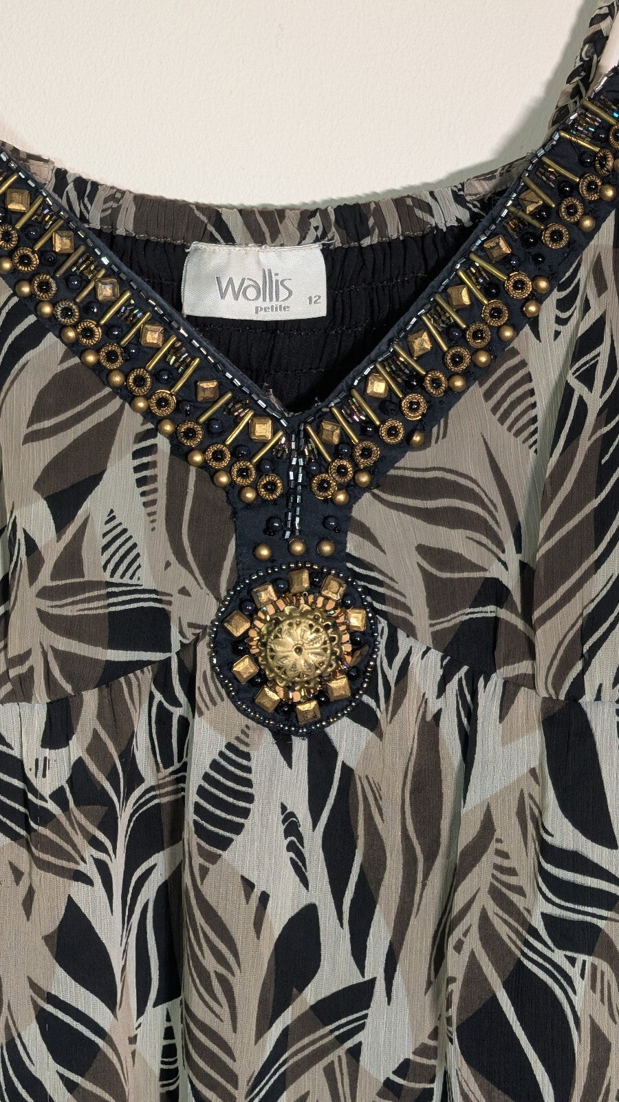 Wallis Women's Dress - Brown - Size 12