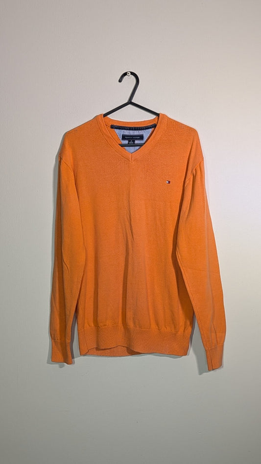 Tommy Hilfiger Men's Sweatshirt Jumper - Orange - Size Medium