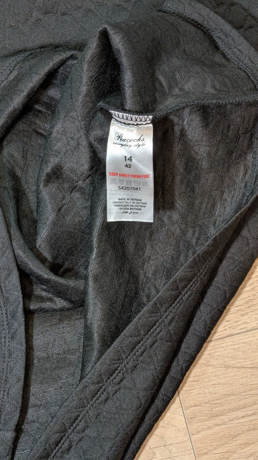 Peacocks Women's Dress - Black - Size 14