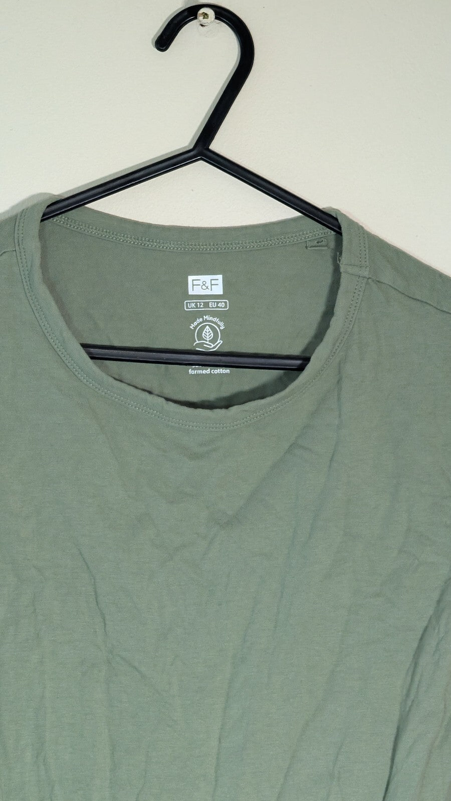 F&F Women's T Shirt - Green - Size 12