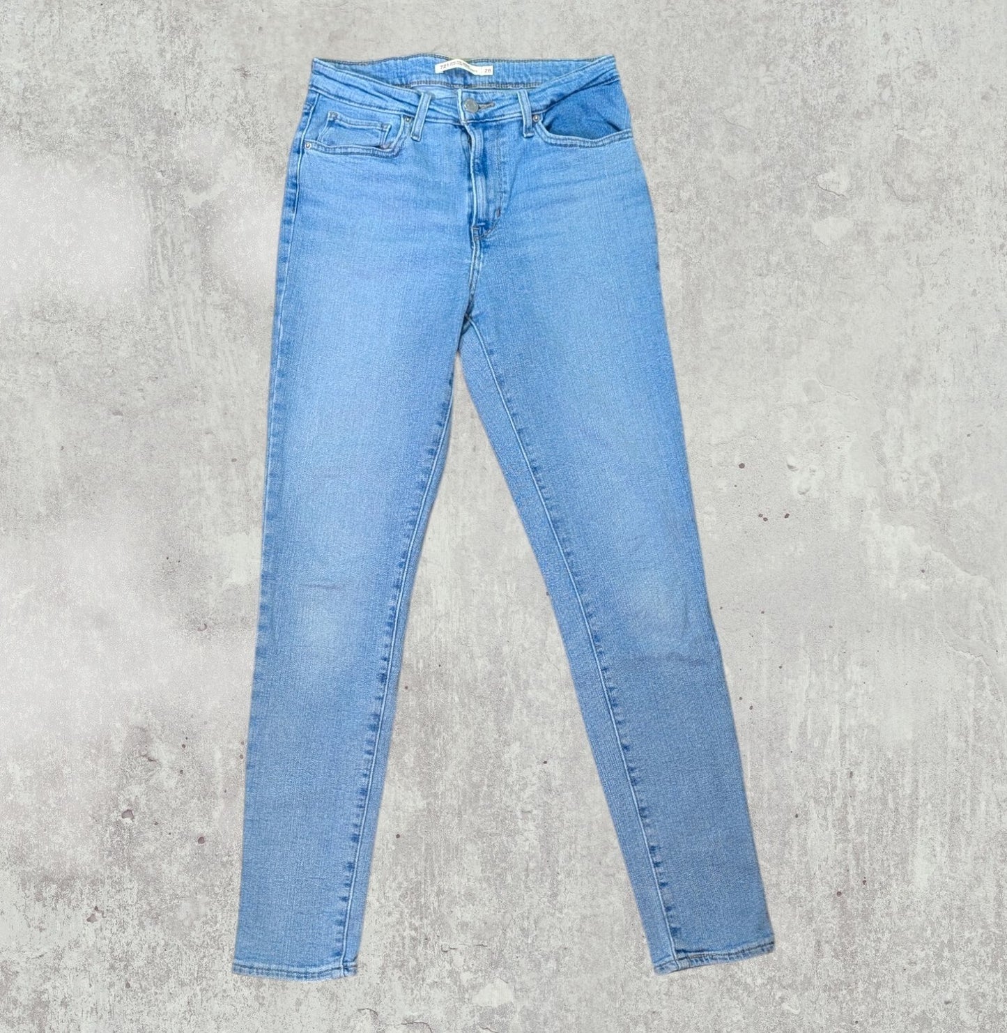 Levi's Women's 721 High Rise Skinny Jeans - Blue - Size 28W 30L