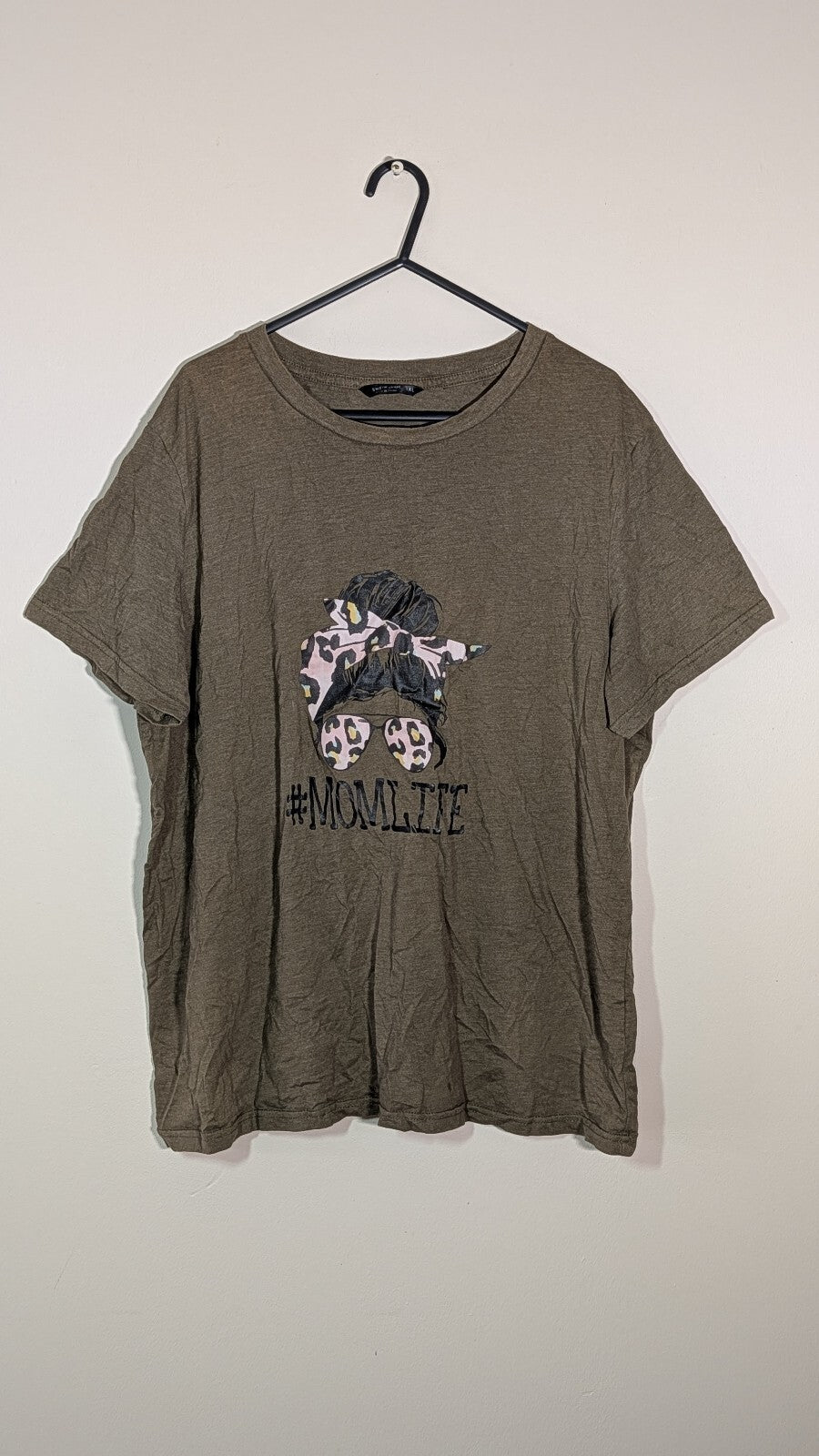 Shein Women's T Shirt - Khaki - Size 1XL