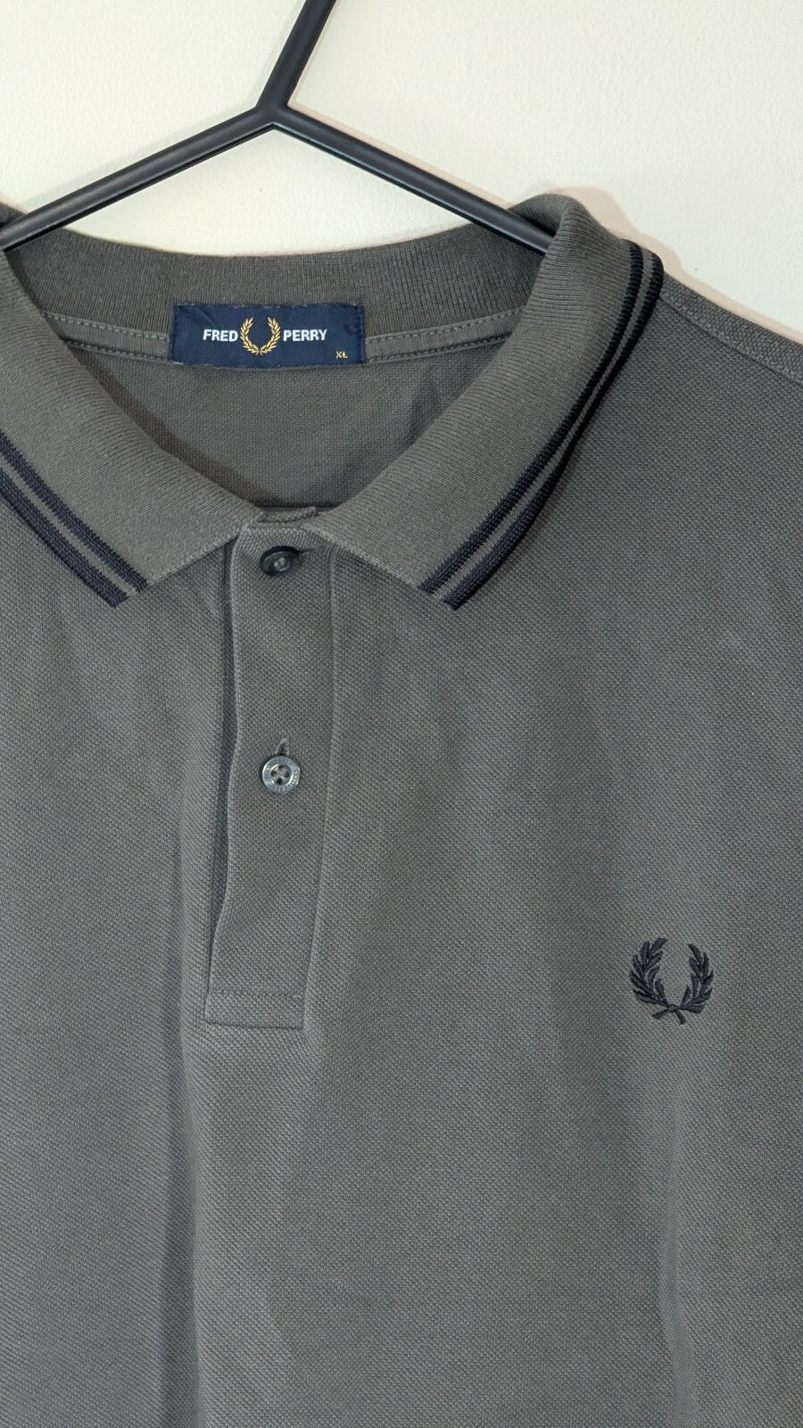 Fred Perry Men's Polo T Shirt - Green - Size XL