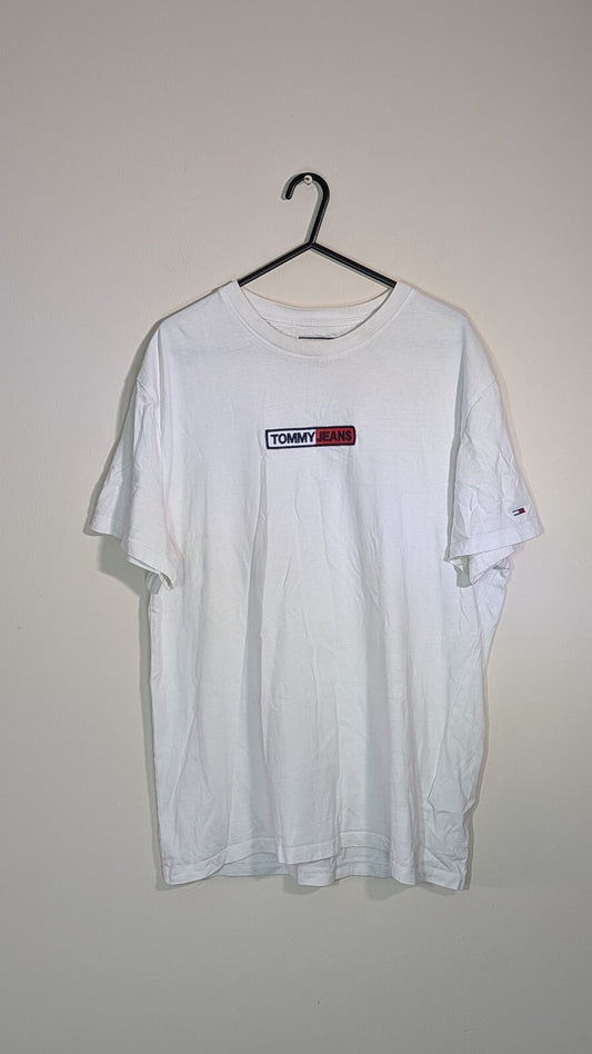 Tommy Hilfiger Men's T Shirt - White - Size Medium