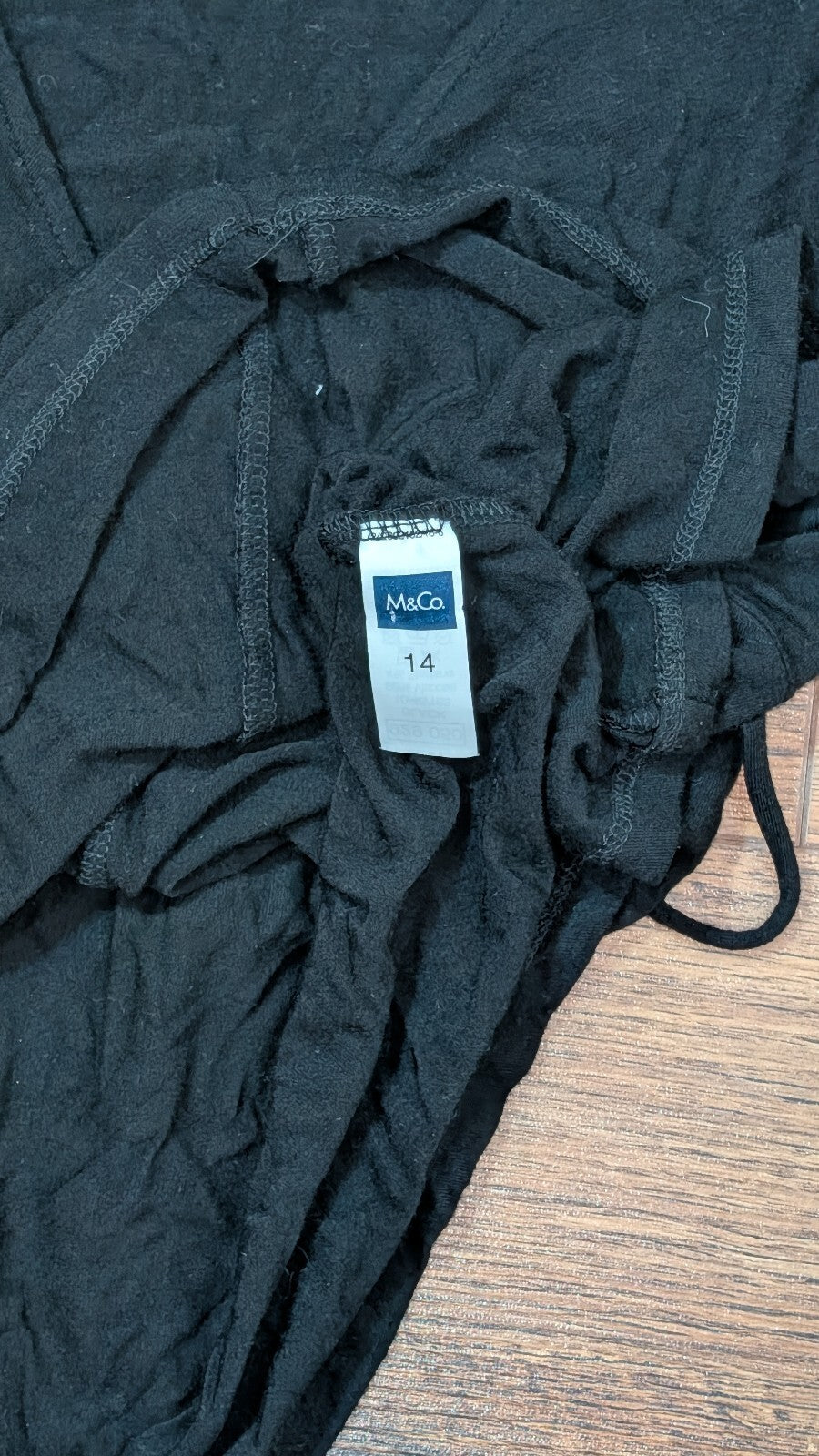 M&Co Women's T Shirt - Black - Size 14