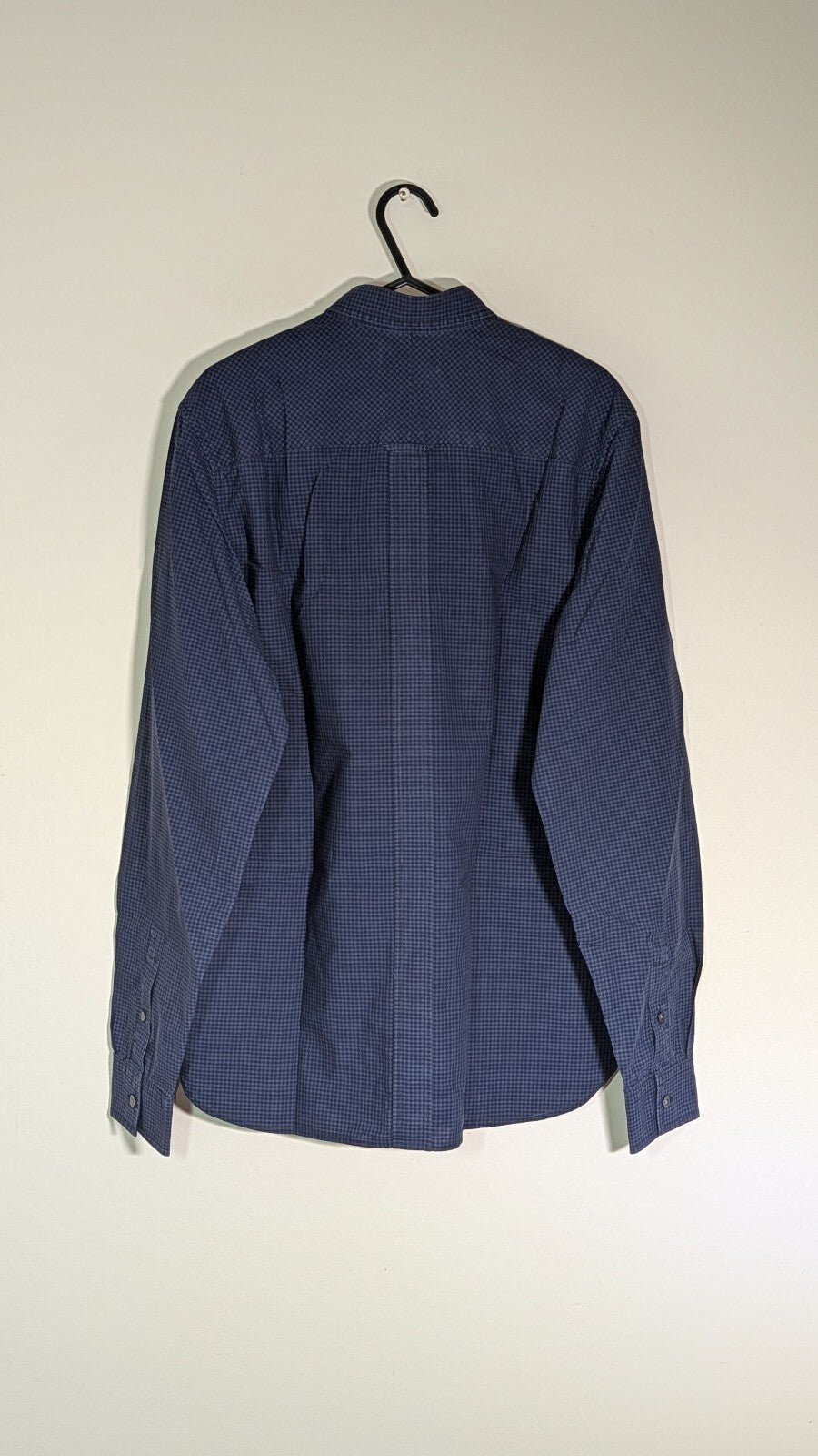 Fred Perry Men's Check Shirt - Navy - Size Medium