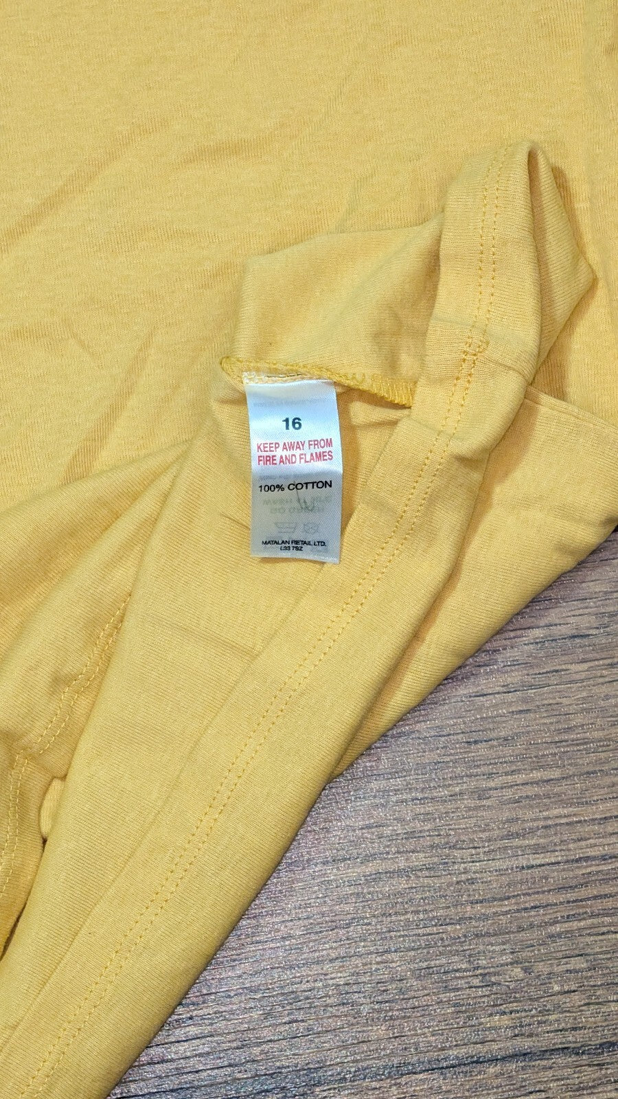 Papaya Women's T Shirt - Yellow - Size 16