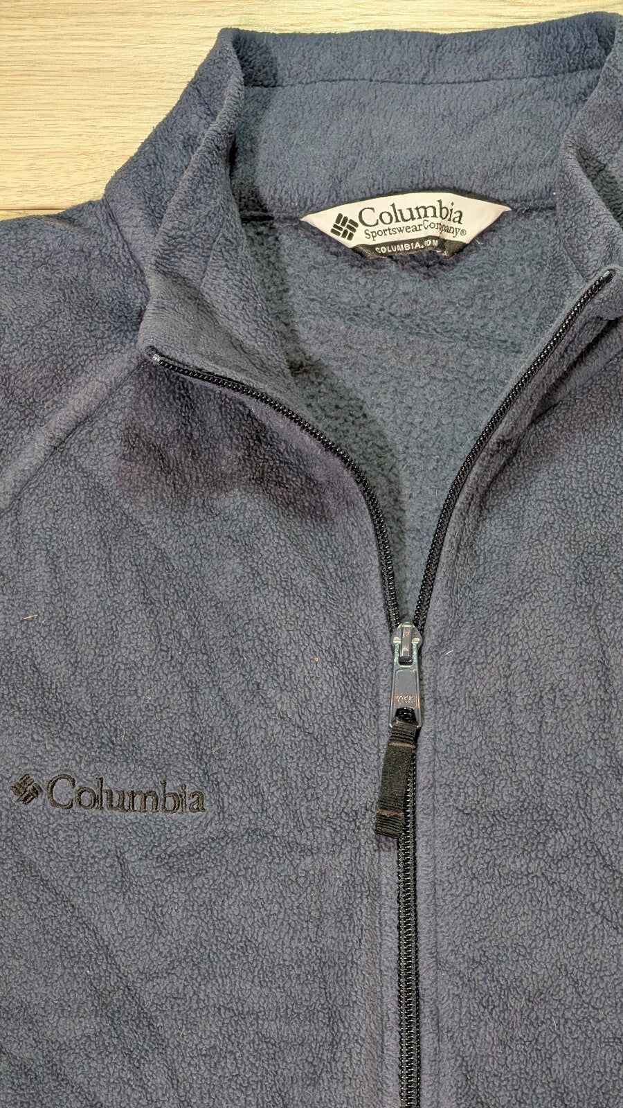 Columbia Men's Fleece Jacket - Navy - Size Large