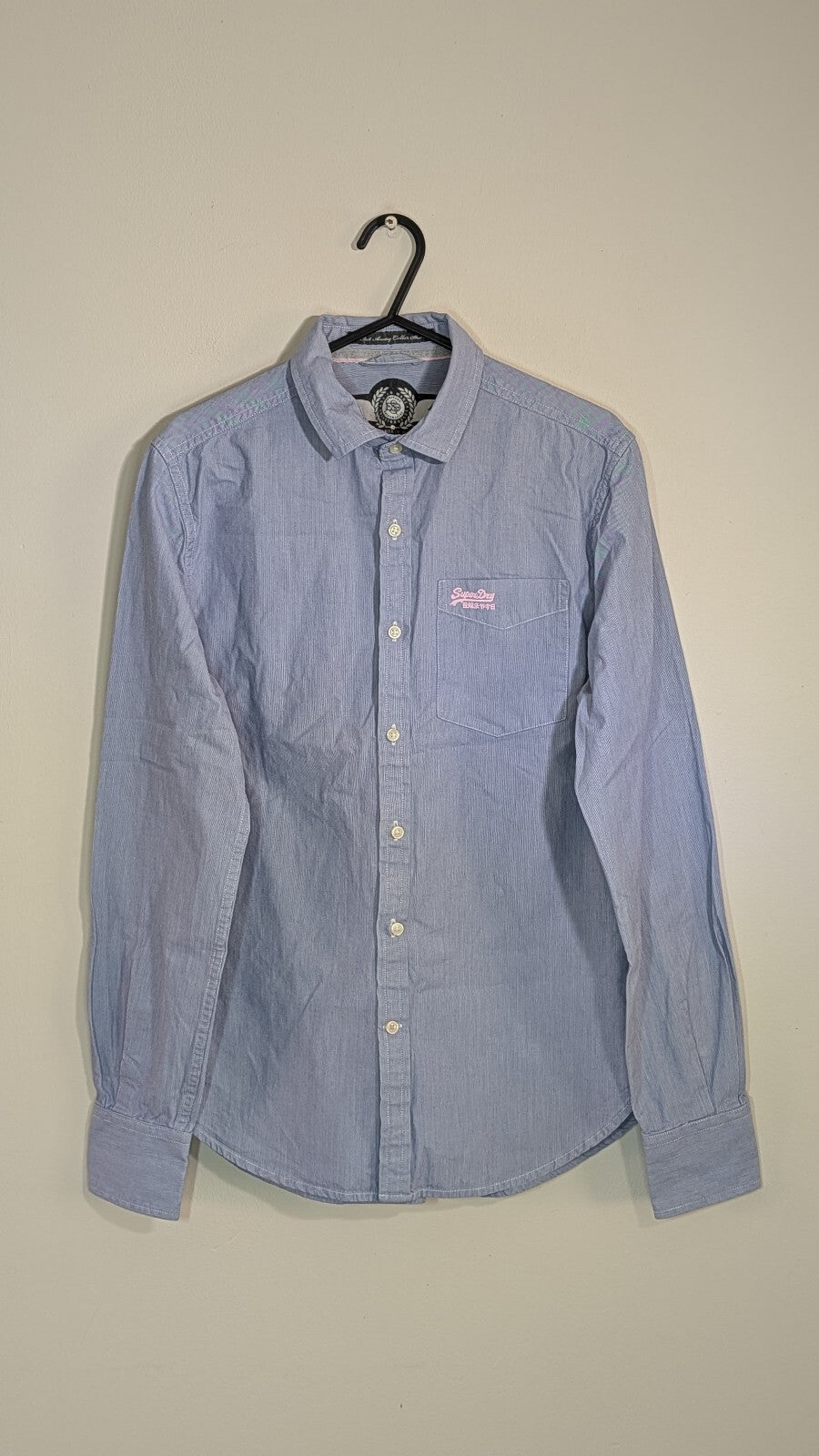 Superdry Men's Shirt - Blue - Size Small