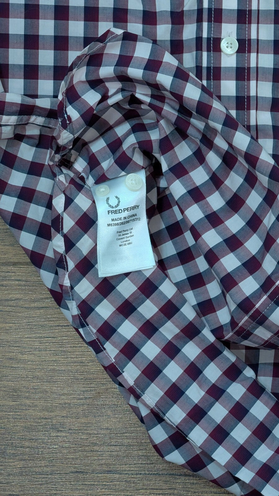 Fred Perry Men's Check Shirt - Purple - Size XS